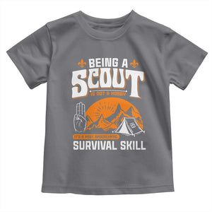 Funny Scout Toddler T Shirt Being A Scout Is Not A Hobby Survival Skill Adventure TS02 Charcoal Print Your Wear