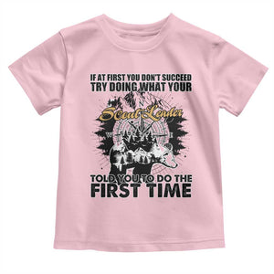 Funny Scouting Adventure Toddler T Shirt Doing What Your Scout Leader Told You To Do Camping Compass TS02 Light Pink Print Your Wear