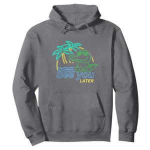 Funny See You Later Teacher Summer Alligator Hoodie Later Gator Last Day Of School TS11 Charcoal Print Your Wear