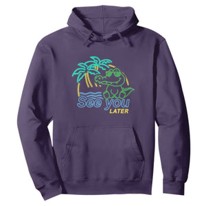 Funny See You Later Teacher Summer Alligator Hoodie Later Gator Last Day Of School TS11 Purple Print Your Wear