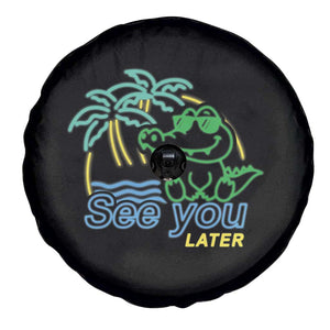 Funny See You Later Teacher Summer Alligator Spare Tire Cover Later Gator Last Day Of School TS11 Print Your Wear