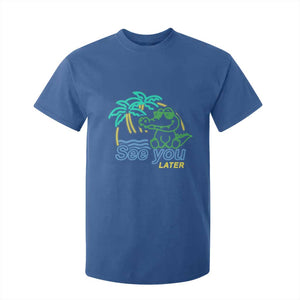 Funny See You Later Teacher Summer Alligator T Shirt For Kid Later Gator Last Day Of School TS11 Royal Blue Print Your Wear