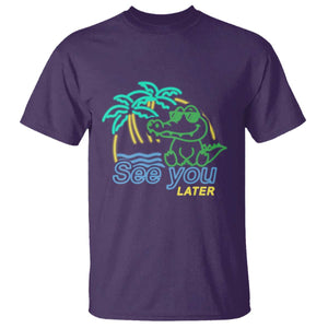 Funny See You Later Teacher Summer Alligator T Shirt Later Gator Last Day Of School TS11 Purple Print Your Wear