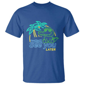 Funny See You Later Teacher Summer Alligator T Shirt Later Gator Last Day Of School TS11 Royal Blue Print Your Wear