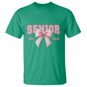 Funny Senior EST 2025 Graduation Coquette T Shirt TS11 Irish Green Print Your Wear