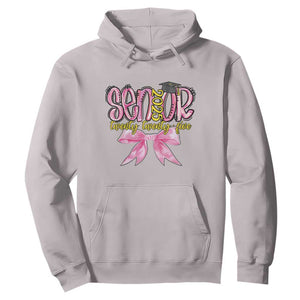 Funny Senior EST 2025 Graduation Hoodie Twenty Twenty Five Pink Bow TS11 Ice Gray Print Your Wear