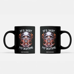 Funny Skeleton Meme Coffee Mug It's Past My Bedtime TS09 Black Print Your Wear