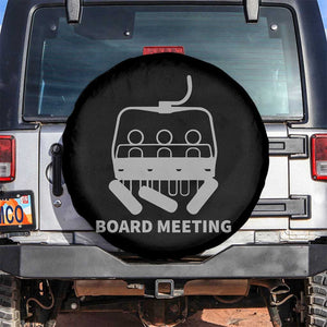 Funny Skiing Spare Tire Cover Snowboard Meeting Gift TS10 No hole Black Print Your Wear