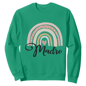 Funny Spanish Latina Mom Madre Sweatshirt Cute Rainbow TS11 Irish Green Print Your Wear