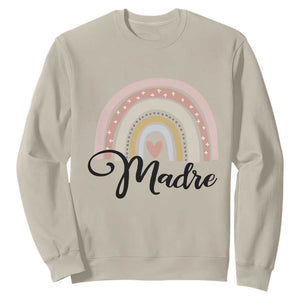 Funny Spanish Latina Mom Madre Sweatshirt Cute Rainbow TS11 Sand Print Your Wear