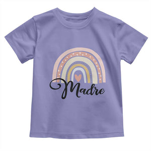 Funny Spanish Latina Mom Madre Toddler T Shirt Cute Rainbow TS11 Violet Print Your Wear