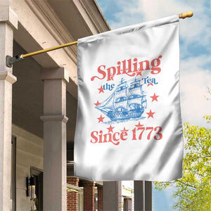 Funny Spilling The Tea Since 1776 Garden Flag Us History Teacher 4th Of July TS11 Print Your Wear