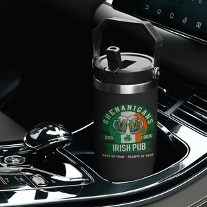 Funny St Patrick's Day Beer Drinking Flip Straw Tumbler Shenanigans Irish Pub Have No Fear Plenty Of Beer TS11 Print Your Wear