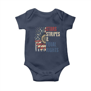 Funny Stars Stripes And Equal Rights Baby Onesie 4th Of July Women's Rights Sunflower TS11 Navy Print Your Wear