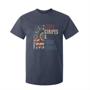 Funny Stars Stripes And Equal Rights T Shirt For Kid 4th Of July Women's Rights Sunflower TS11 Navy Print Your Wear