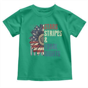 Funny Stars Stripes And Equal Rights Toddler T Shirt 4th Of July Women's Rights Sunflower TS11 Irish Green Print Your Wear