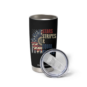 Funny Stars Stripes And Equal Rights Tumbler Cup 4th Of July Women's Rights Sunflower TS11 Print Your Wear