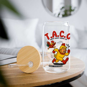 Funny TACO Running Chicken Glass Can Trump Always Chickens Out Hilarious Political TS02 Print Your Wear