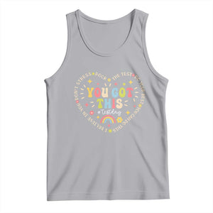 Funny Test Day You Got This Tank Top Testing Day Rock The Test Do Your Best Heart TS11 Athletic Heather Print Your Wear