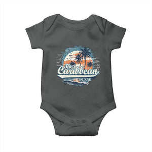 Funny The Caribbean Islands Baby Onesie Caribbean Sea Tour Summer Vacation TS11 Dark Heather Print Your Wear