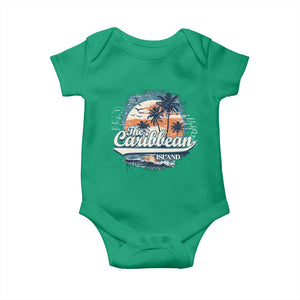 Funny The Caribbean Islands Baby Onesie Caribbean Sea Tour Summer Vacation TS11 Irish Green Print Your Wear