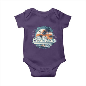 Funny The Caribbean Islands Baby Onesie Caribbean Sea Tour Summer Vacation TS11 Purple Print Your Wear