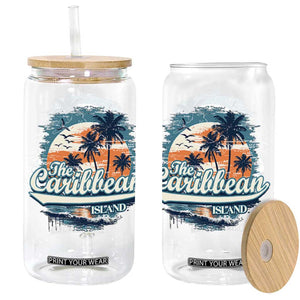 Funny The Caribbean Islands Glass Can Caribbean Sea Tour Summer Vacation TS11 Black Print Your Wear