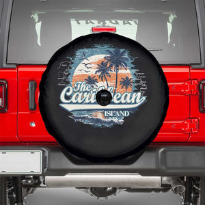 Funny The Caribbean Islands Spare Tire Cover Caribbean Sea Tour Summer Vacation TS11 Black Print Your Wear