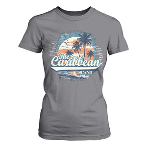 Funny The Caribbean Islands T Shirt For Women Caribbean Sea Tour Summer Vacation TS11 Charcoal Print Your Wear