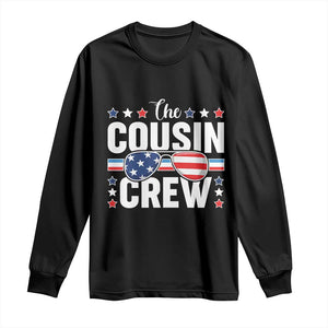 Funny The Cousin Crew 4th Of July Long Sleeve Shirt Patriotic American Family Matching TS11 Black Print Your Wear