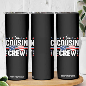 Funny The Cousin Crew 4th Of July Skinny Tumbler Patriotic American Family Matching TS11 Print Your Wear