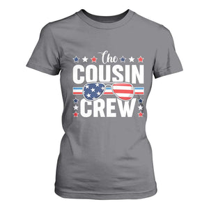 Funny The Cousin Crew 4th Of July T Shirt For Women Patriotic American Family Matching TS11 Charcoal Print Your Wear