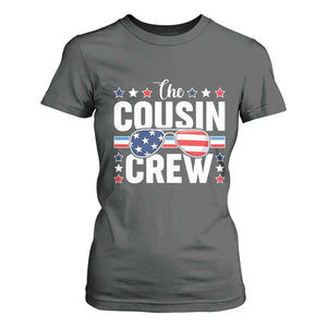Funny The Cousin Crew 4th Of July T Shirt For Women Patriotic American Family Matching TS11 Dark Heather Print Your Wear