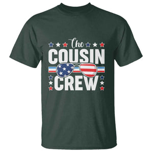 Funny The Cousin Crew 4th Of July T Shirt Patriotic American Family Matching TS11 Dark Forest Green Print Your Wear