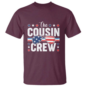 Funny The Cousin Crew 4th Of July T Shirt Patriotic American Family Matching TS11 Maroon Print Your Wear