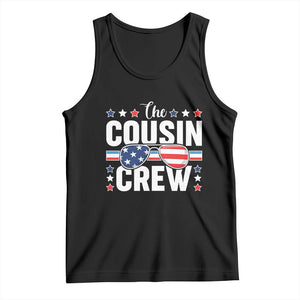 Funny The Cousin Crew 4th Of July Tank Top Patriotic American Family Matching TS11 Black Print Your Wear