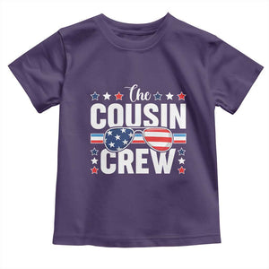 Funny The Cousin Crew 4th Of July Toddler T Shirt Patriotic American Family Matching TS11 Purple Print Your Wear