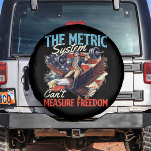 Funny The Metric System Can't Measure Freedom 4th Of July Spare Tire Cover TS11 No hole Black Print Your Wear