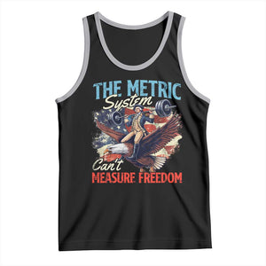 Funny The Metric System Can't Measure Freedom 4th Of July Tank Top TS11 Black Athletic Heather Print Your Wear