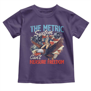 Funny The Metric System Can't Measure Freedom 4th Of July Toddler T Shirt TS11 Purple Print Your Wear