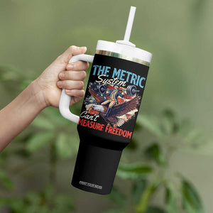 Funny The Metric System Can't Measure Freedom 4th Of July Tumbler With Handle TS11 Print Your Wear