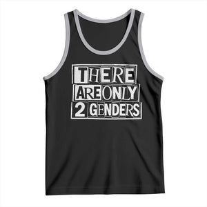 Funny There Are Only 2 Genders Male And Female Tank Top TS11 Black Athletic Heather Print Your Wear