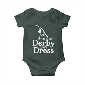 Funny This Is My Derby Day Dress Baby Onesie Horse Racing Fascinator Hat TS11 Print Your Wear