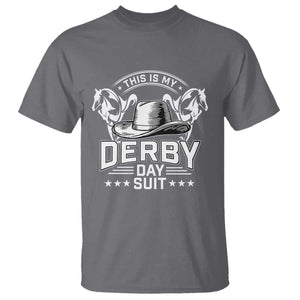 Funny This Is My Derby Day Suit T Shirt Horse Racing TS11 Charcoal Print Your Wear