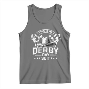 Funny This Is My Derby Day Suit Tank Top Horse Racing TS11 Black Heather Print Your Wear