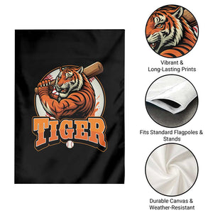 Funny Tiger Lover Baseball Animal Sport Garden Flag Inspirational Athletic TS11 Print Your Wear