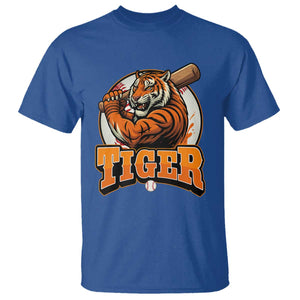 Funny Tiger Lover Baseball Animal Sport T Shirt Inspirational Athletic TS11 Royal Blue Print Your Wear