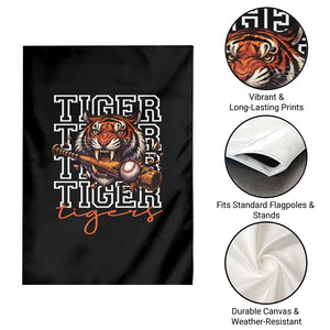 Funny Tiger Lover Baseball Animal Sports Garden Flag Inspirational Athletic TS11 Print Your Wear