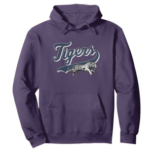 Funny Tiger Lover Sports Name Baseball Hoodie TS11 Purple Print Your Wear