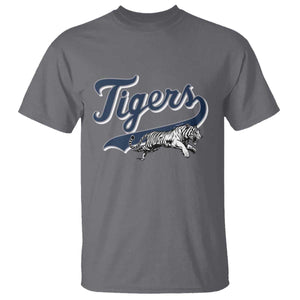 Funny Tiger Lover Sports Name Baseball T Shirt TS11 Charcoal Print Your Wear